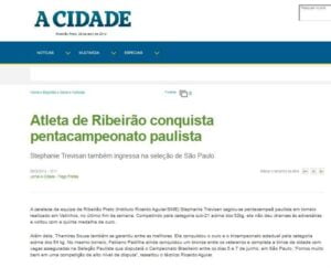 Atleta De Ribeirão Conquista Penta Campeonato Paulista